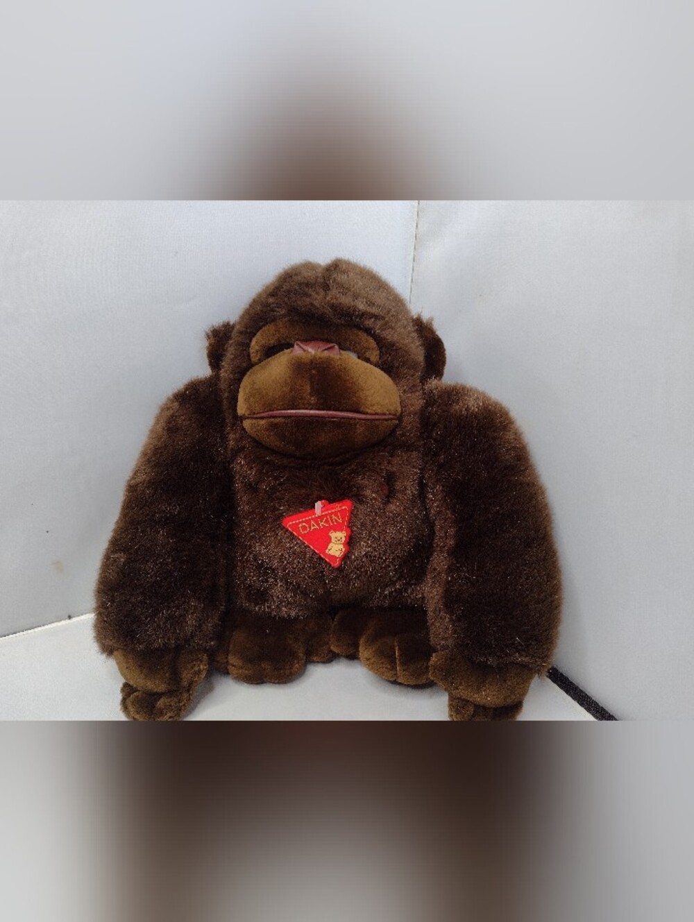 NWT Vintage Dakin Tsuruya Side Eye Gorilla Monkey Plush Brown Stuffed Animal XX